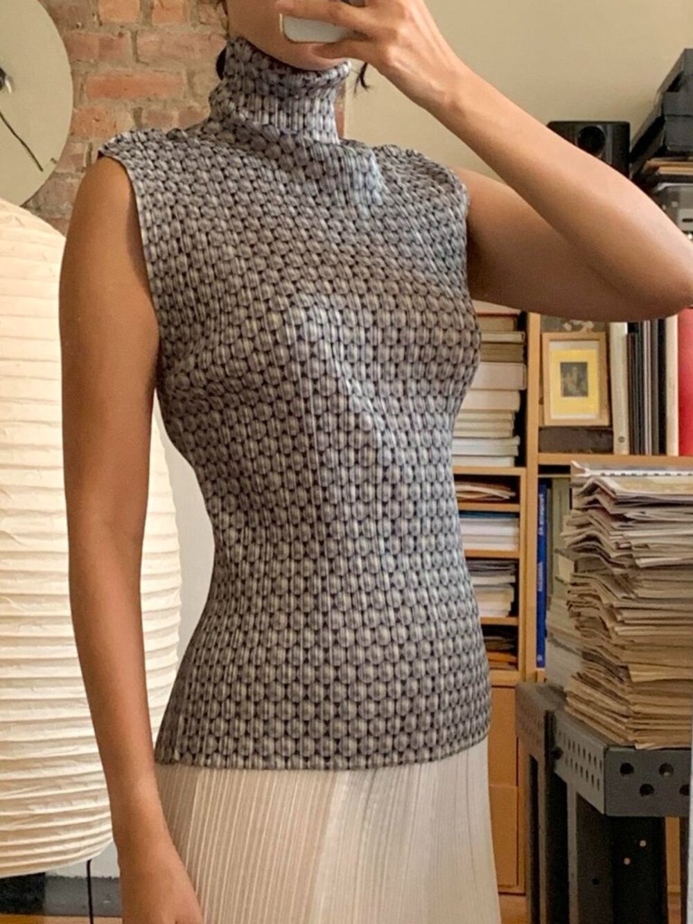 Issey Miyake Pleats Please Turtleneck Tank JP3